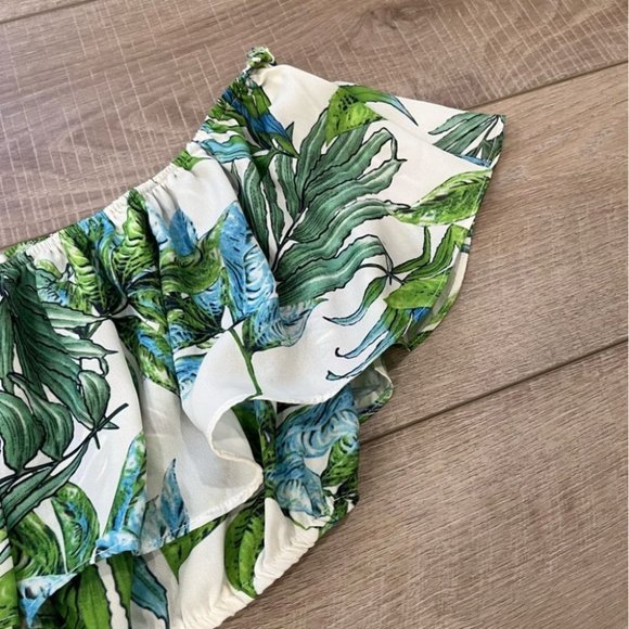 LUCY PARIS X REVOLVE “you are my sunshine” tropical palm print flutter t… - Picture 4 of 7